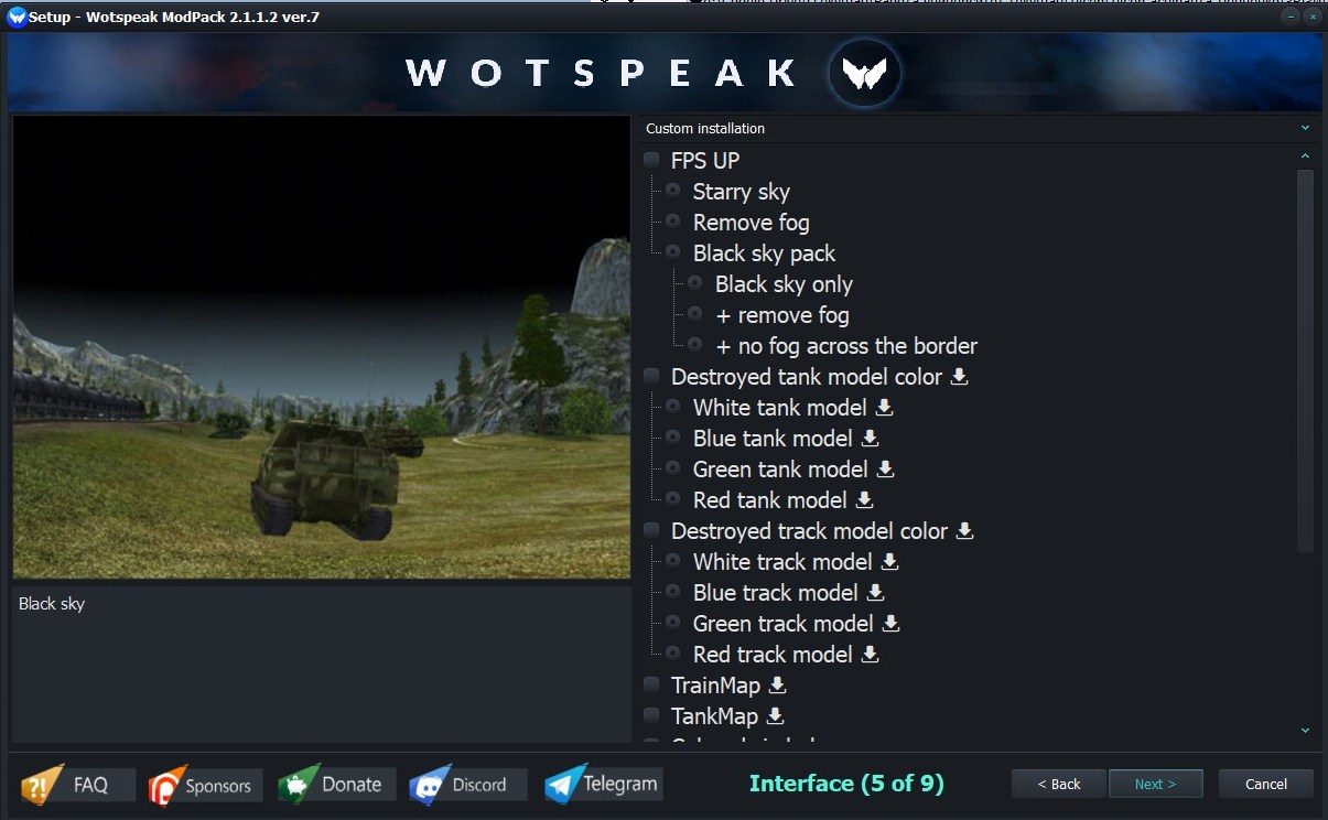 Interface (Black sky).